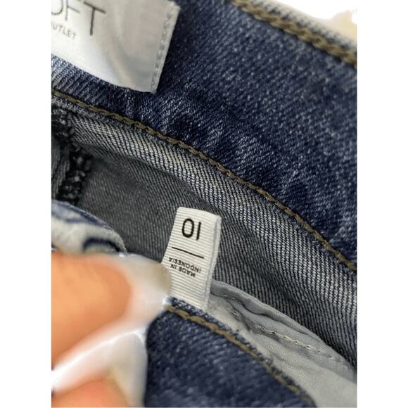 Loft Women's High Rise Flare Boot Cut Jeans Business Casual Denim Western Sz 10 - Picture 4 of 6